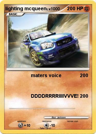 Pokemon lighting mcqueen