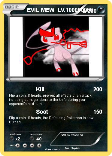 Pokemon EVIL MEW  LV.100000000