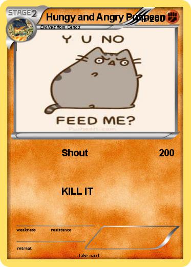 Pokemon Hungy and Angry Pusheen