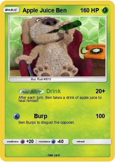 Pokemon Apple Juice Ben