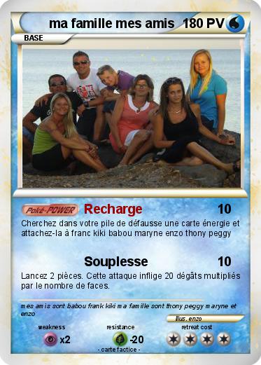 Pokemon ma famille mes amis