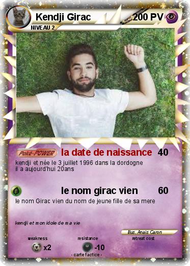 Pokemon Kendji Girac