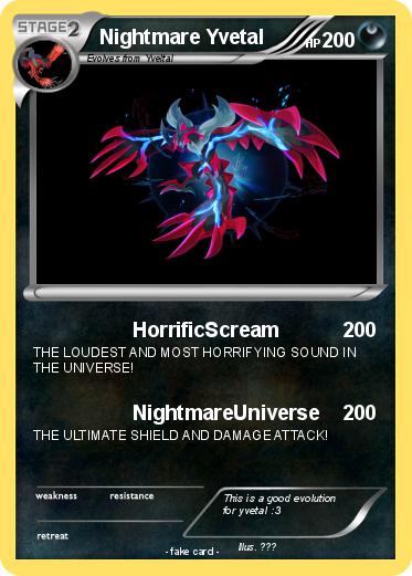 Pokemon Nightmare Yvetal