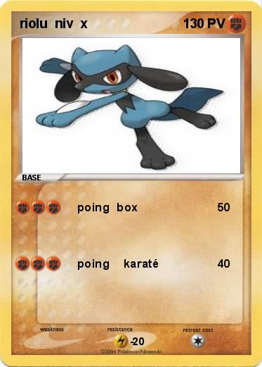 Pokemon riolu  niv  x