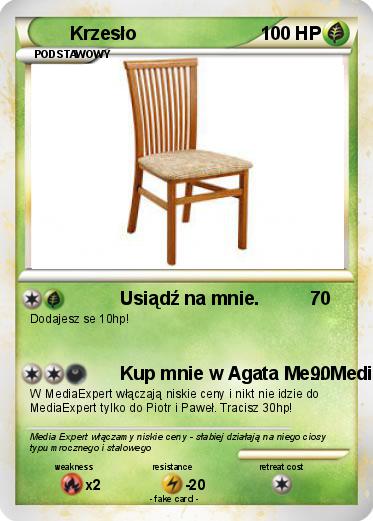 Pokemon Krzesło