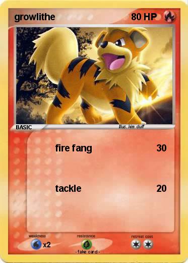 Pokemon growlithe