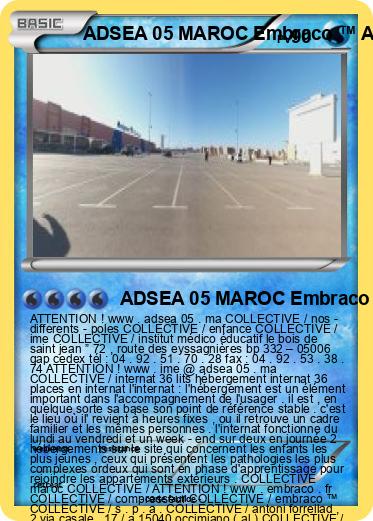 Pokemon ADSEA 05 MAROC Embraco ™ Aspera ™ NB 3119 Z COLLECTIVE MAROC UNITÉ A INTERNAT MAROC IME MAROC