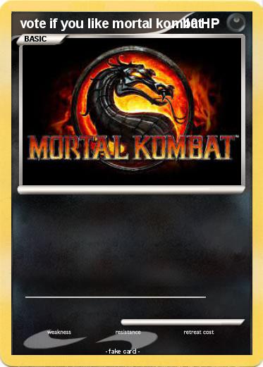 Pokemon vote if you like mortal kombat