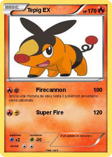 Pokemon Tepig EX