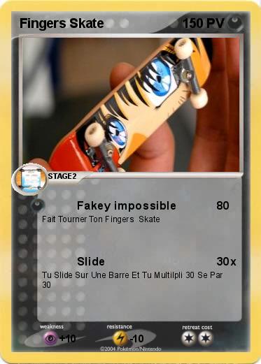 Pokemon Fingers Skate 