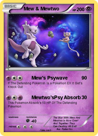 Pokemon Mew & Mewtwo