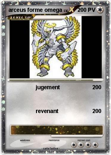Pokemon arceus forme omega