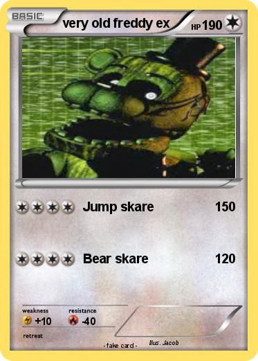 Pokemon very old freddy ex