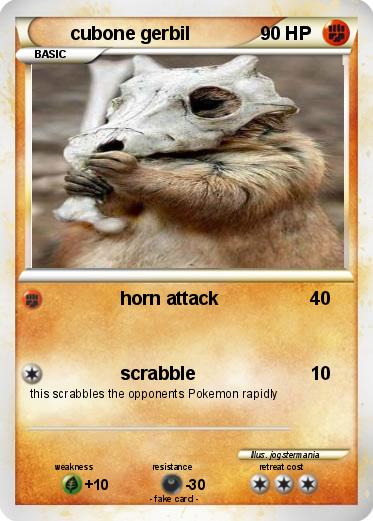 Pokemon cubone gerbil