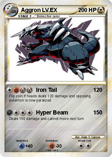Pokemon Aggron LV.EX