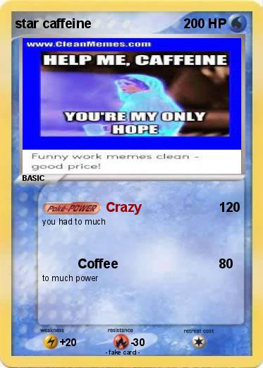 Pokemon star caffeine