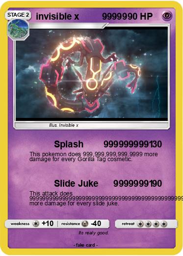 Pokemon invisible x         99999