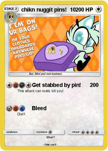 Pokemon chikn nuggit pins!  10