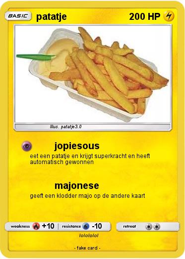 Pokemon patatje