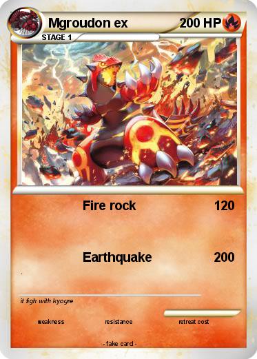 Pokemon Mgroudon ex