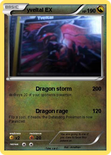 Pokemon yveltal EX
