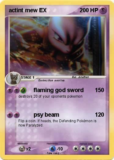 Pokemon actint mew EX