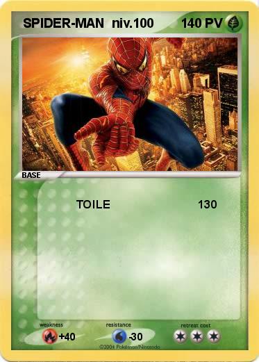 Pokemon  SPIDER-MAN  niv.100