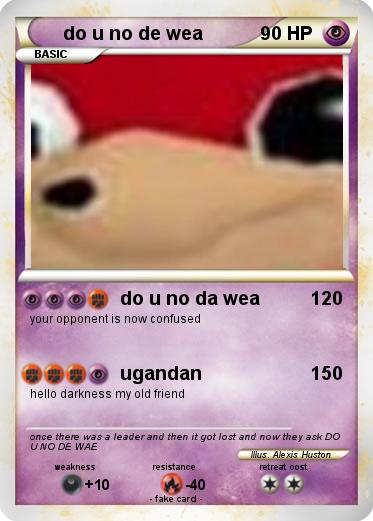 Pokemon do u no de wea