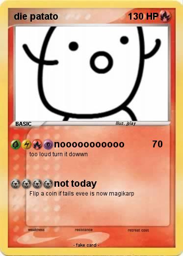 Pokemon die patato