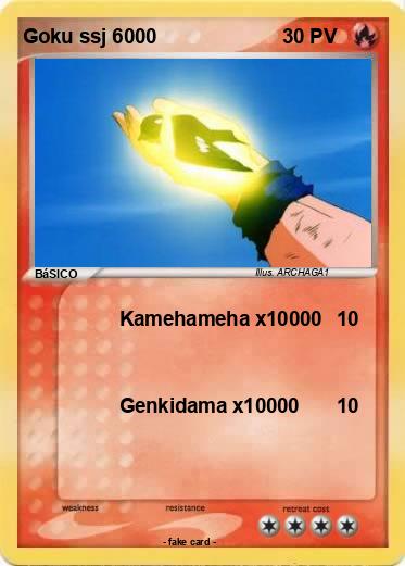 Pokemon Goku ssj 6000