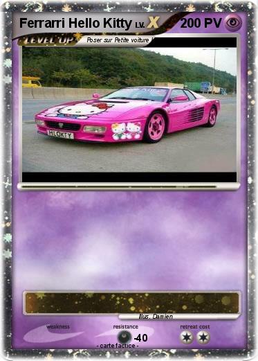 Pokemon Ferrarri Hello Kitty