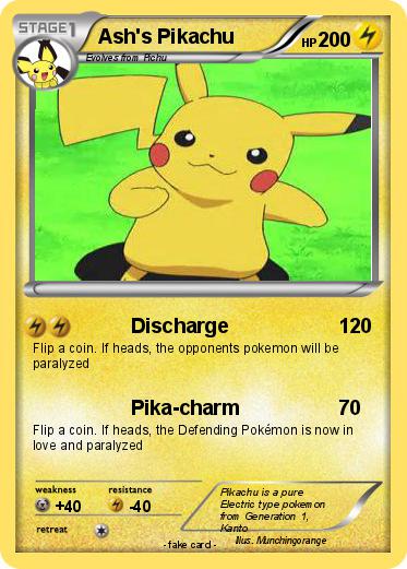Pokemon Ash's Pikachu