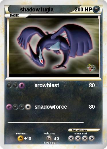 Pokemon shadow lugia