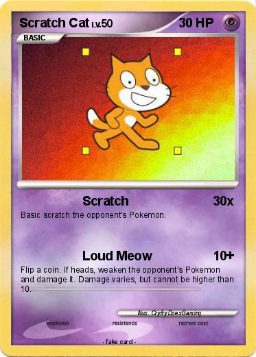 Pokemon Scratch Cat