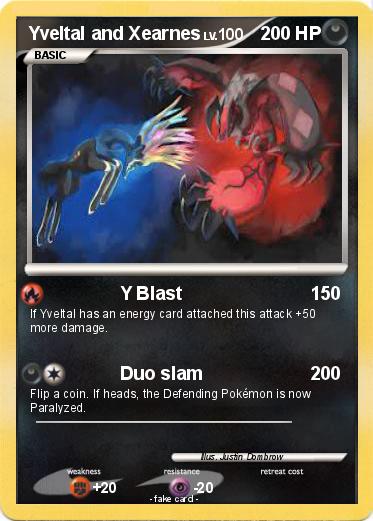 Pokemon Yveltal and Xearnes