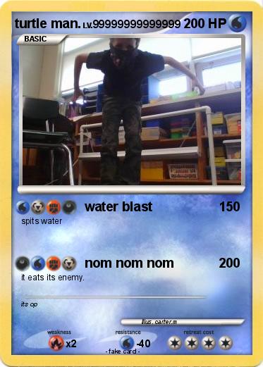 Pokemon turtle man.