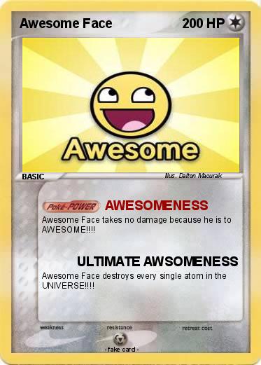 Pokemon Awesome Face