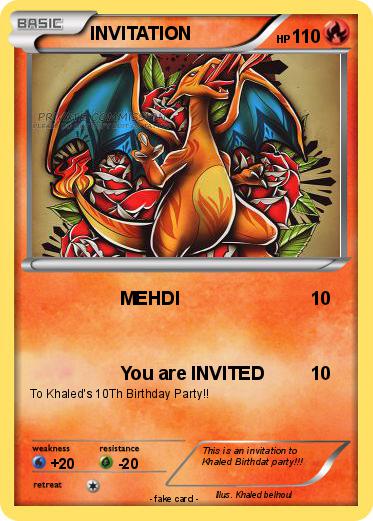 Pokemon INVITATION