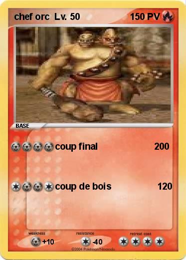 Pokemon chef orc  Lv. 50