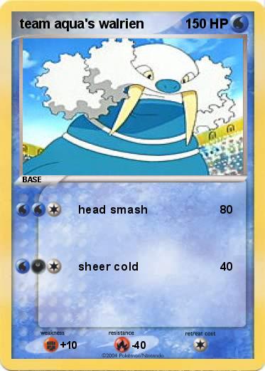 Pokemon team aqua's walrien