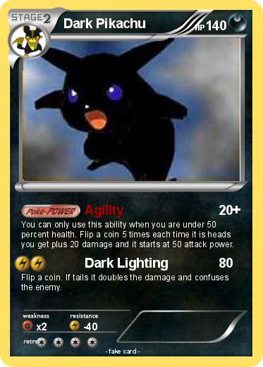 Pokemon Dark Pikachu
