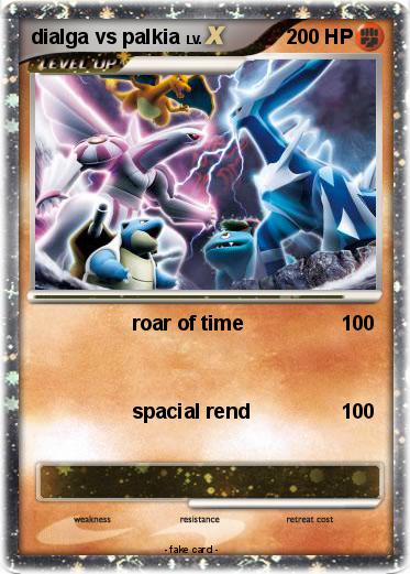 Pokemon dialga vs palkia