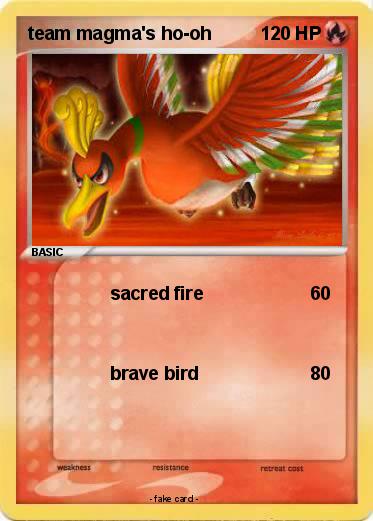 Pokemon team magma's ho-oh