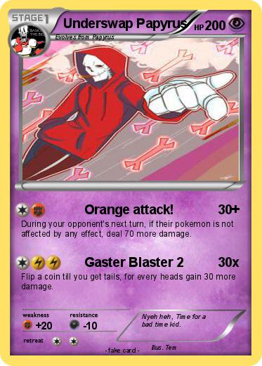Pokemon Underswap Papyrus