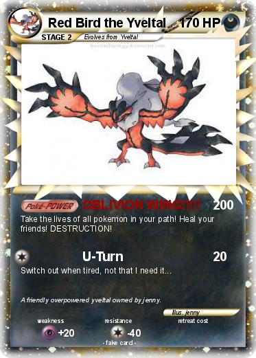 Pokemon Red Bird the Yveltal
