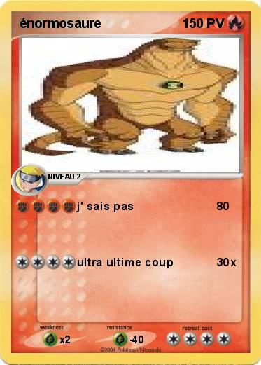 Pokemon énormosaure