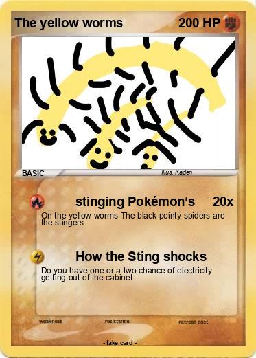 Pokemon The yellow worms