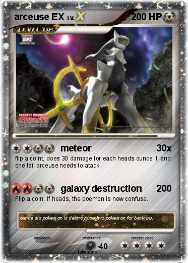 Pokemon arceuse EX