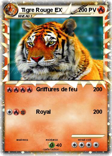 Pokemon Tigre Rouge EX