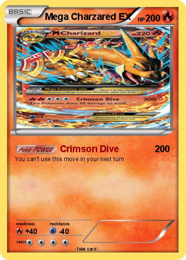 Pokemon Mega Charzared EX